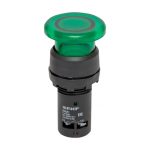 Кнопка грибок EKF PROxima SW2C-MD 230 В 1NO IP54 без фиксации с подсветкой зеленая (sw2c-md-gg-24)