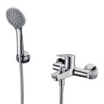 Смеситель для ванны WasserKraft Rhin хром однорычажный с коротким изливом с лейкой (4401)