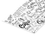 Панель стеновая ПВХ для кухни 3000х600х1 мм бариста белый