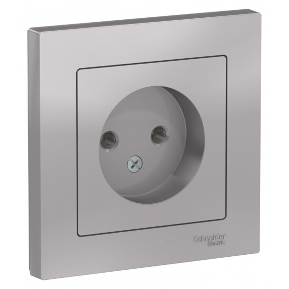 original-10736.jpg Розетка Systeme Electric AtlasDesign встраиваемая алюминий (ATN000340) — изображение 1