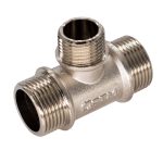 Тройник переходной СТМ 3/4 НР(ш) х 1/2 НР(ш) х 3/4 НР(ш) латунный