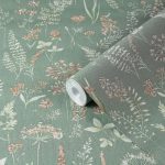 Обои бумажные Саратовские обои Гербарий Д953-04 (0,53х10,05 м)