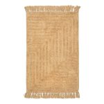 Коврик для ванной бежевый 80х50 см Zenfort Зигзаг (107274)