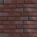 Искусственный камень Atlas Stone Клинкер широкий темно-коричневый (42 шт.=1,36 кв.м)