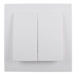 Выключатель Svet двухклавишный встраиваемый белый (0604-00101)