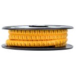 Маркеры кабельные (клипсы) EKF PROxima 3-4,2 мм цифра 5 желтые (500 шт.) (plc-KM-4-5)