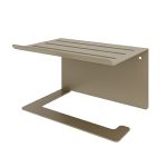 Держатель для туалетной бумаги Unit с полкой металл золото (74104559)