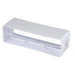 Соединитель прямой пластиковый для плоских воздуховодов 60х204 мм с обратным клапаном