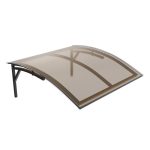 Козырек Практичный 1000х1200 мм бронзовый монолитный