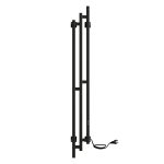 Полотенцесушитель электрический Indigo Sky Pro 1500х170 мм 138 Вт с терморегулятором черный муар