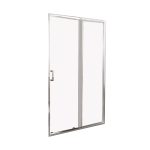 Душевая дверь BelBagno Unique стекло прозрачное 125х190 см профиль хром 5 мм раздвижная (UNIQUE-BF-1-110/125-C-Cr)