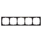 Рамка Systeme Electric ArtGallery пятиместная карбон (GAL001005)