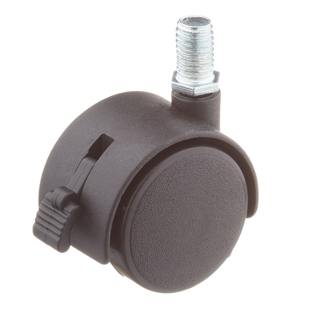 original-12776.jpg Ролик двойной со штифтом 10 мм пластик d40 мм (черный) — изображение 1