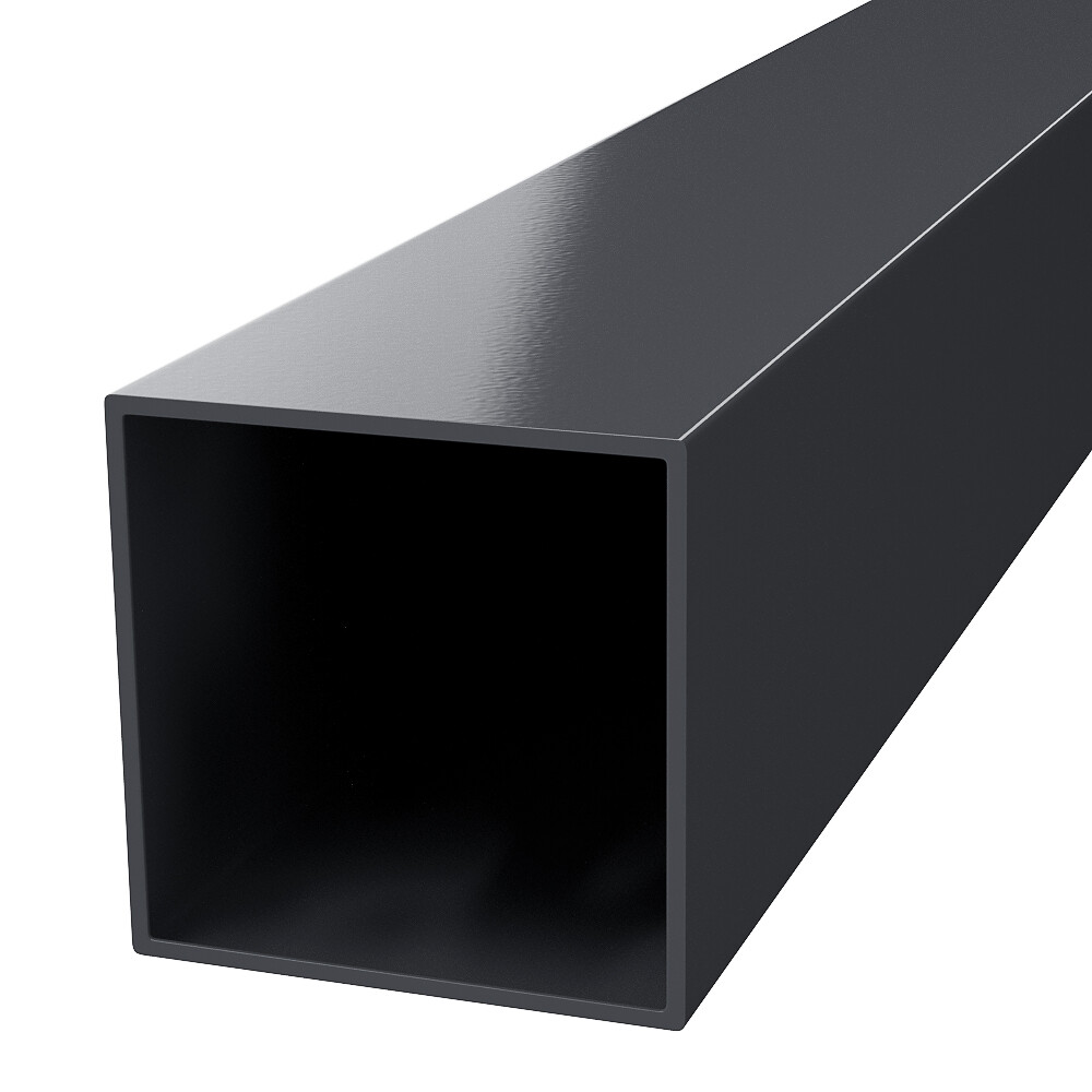 original-1282.jpg Столб для забора 50х50х1,5 мм 3,5 м серый RAL 7024 — изображение 1