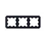 Рамка Systeme Electric AtlasDesign Antique трехместная карбон (ATN101003)