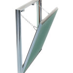 Люк ревизионный под плитку Хаммер Гиппократ-П алюминиевый 400х600 мм скрытый нажимной