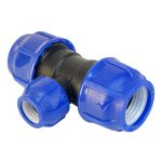 Тройник ПНД Valfex компрессионный переходной 40х25х40 мм