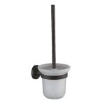 Ершик для унитаза Haiba HB8710 подвесной стекло/металл черный (550608)