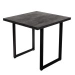 Стол кухонный квадратный 0,8х0,8 м бетон темный 9632 (53854)