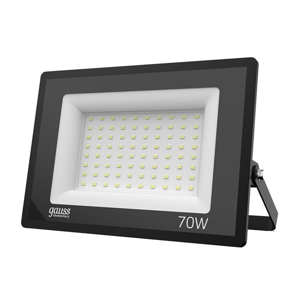 original-13949.jpg Прожектор светодиодный Gauss Elementary ДО-70 6500К 70 Вт IP65 черный — изображение 1