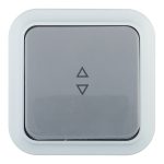 Выключатель Svet одноклавишный накладной серый проходной (EV 0366-7515)