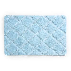 Коврик для ванной голубой 90х60 см WasserKraft Lippe (BM-6517)