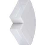 Колено горизонтальное пластиковое для плоских воздуховодов 60х120 мм 90°