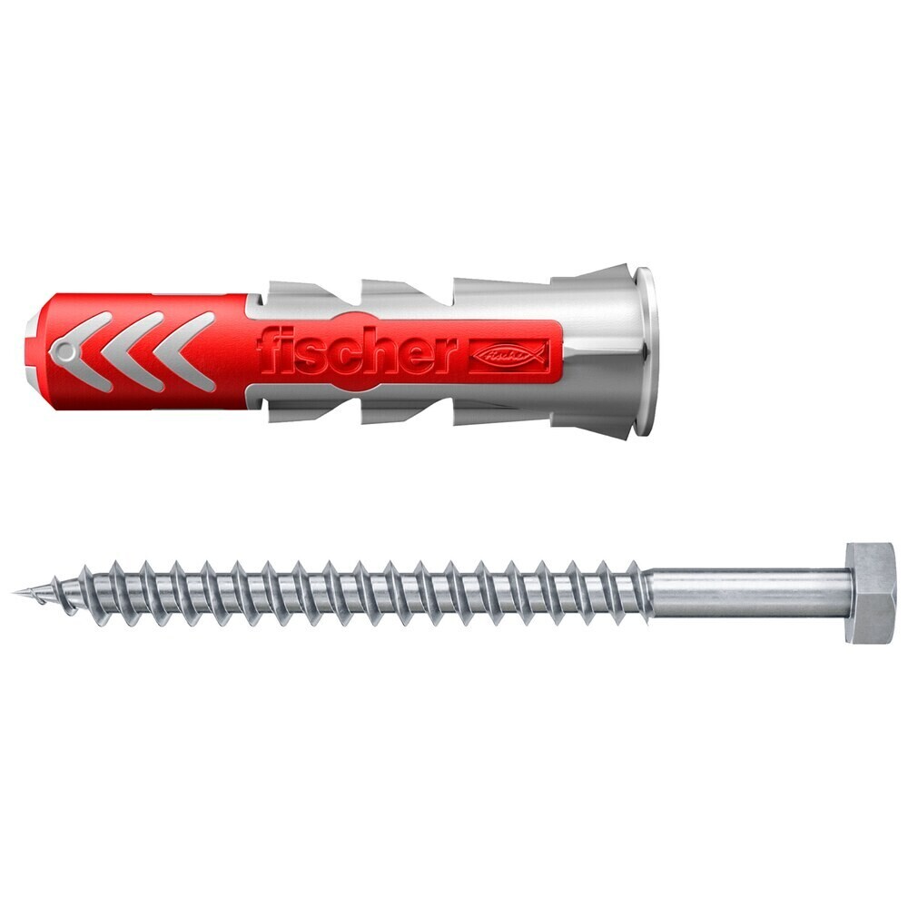 original-14501.jpg Дюбель универсальный Fischer DuoPower 10x50 мм нейлон с шурупом (25 шт.) — изображение 1