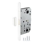 Замок врезной магнитный Fuaro M96WC-50 для межкомнатной двери под фиксатор белый