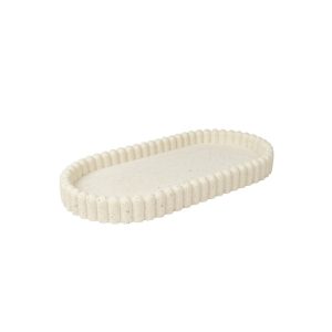 Мыльница для ванной Zenfort Тирамису настольная полирезин белая (106513)