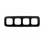 Рамка Legrand Valena Allure четырехместная черная сталь (754294)