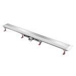 Лоток душевой MCH Klasik с комбинированным затвором 850х60 мм d50 мм решетка из нержавеющей стали (CH850/50K)