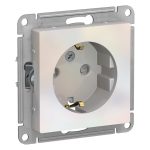 Розетка Systeme Electric AtlasDesign встраиваемая жемчуг со шторками (ATN000445)