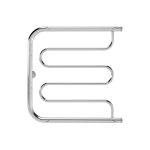 Полотенцесушитель водяной Indigo Standart 500х600 мм фокстрот с боковым подключением 320 мм с полкой хром