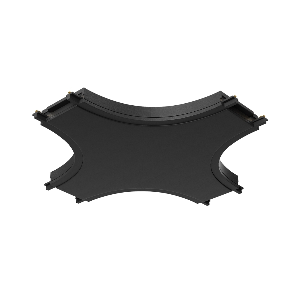 original-15382.jpg Коннектор для магнитного шинопровода X-образный Maytoni Technical Radity черный (TRA084CX-11B) — изображение 1