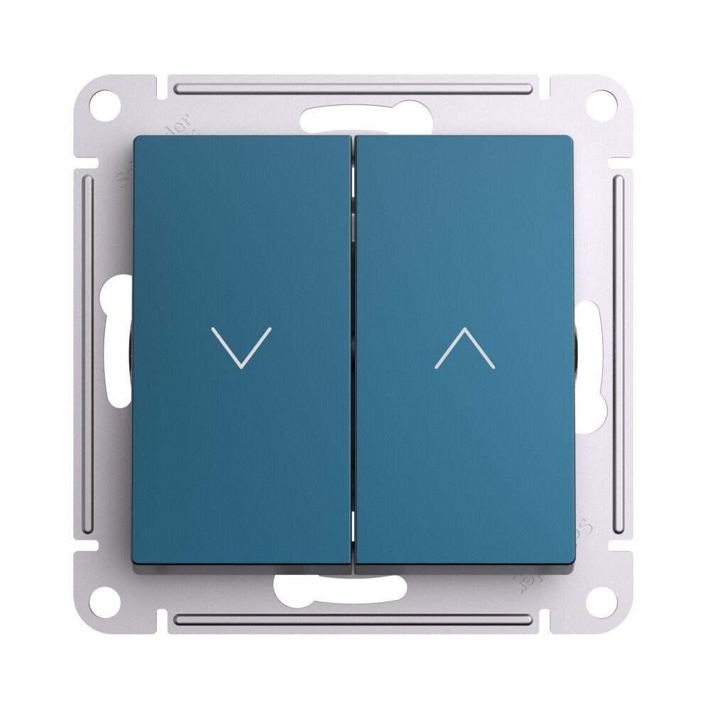 original-15486.jpg Кнопка управления жалюзи Systeme Electric AtlasDesign встраиваемая изумруд (ATN000819) — изображение 1