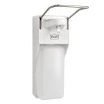 Диспенсер для мыла и антисептика Puff 1000 мл локтевой пластик белый (8197)