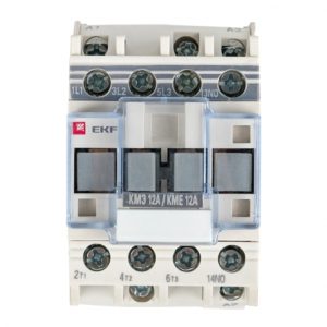 Контактор модульный EKF PROxima (ctr-s-12-220-nc) 220 В 12 А тип AC 3P малогабаритный