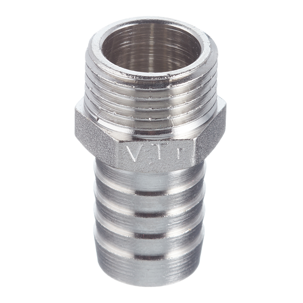 original-15723.jpg Штуцер Valtec для присоединения шланга 1/2 НР(ш) х 18 мм латунный (VTr.650.N.0418) — изображение 1