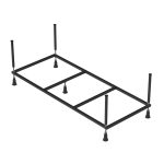 Каркас для ванны акриловой Cersanit Lorena 140х70 см с монтажным набором (K-RW-LORENA*140n)