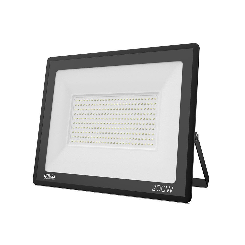 original-15892.jpg Прожектор cветодиодный Gauss Elementary 6500К 200 Вт IP65 черный — изображение 1