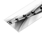 Панель стеновая пластик для кухни 3000х600х1,5 мм черные шары