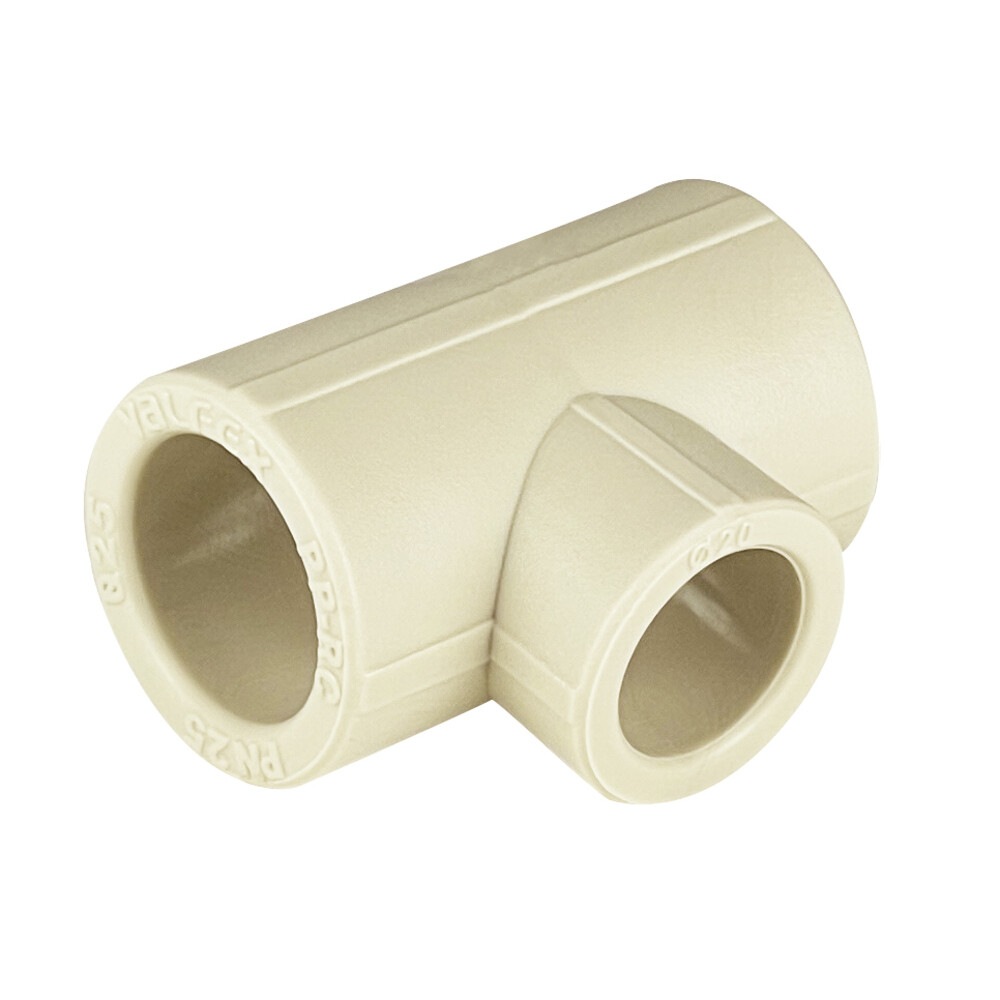 original-1610.jpg Тройник полипропиленовый Valfex переходный 25 х 20 х 25 мм серый (10252025Г) — изображение 1