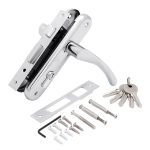 Замок врезной Palladium ЗВ AL 1613 CP универсальный с цилиндром хром 5 ключей