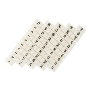 Маркеры для клемм JXB-ST 4 EKF PROxima с нумерацией 1-50 (100 шт.) (zb-st-4-1-50)