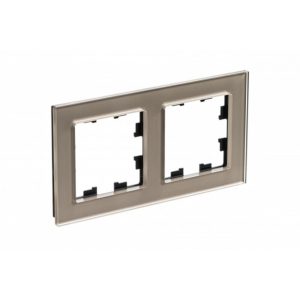 Рамка Systeme Electric AtlasDesign Nature двухместная шампань (ATN320502)