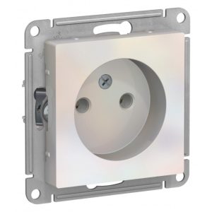 Розетка Systeme Electric AtlasDesign встраиваемая жемчуг (ATN000441)