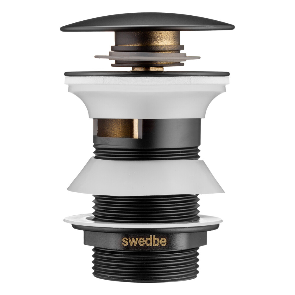 original-16715.jpg Донный клапан Swedbe клик-клак 1 1/4 черный матовый (0004) — изображение 1