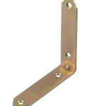 Уголок узкий оцинкованный 75х75х17х2 мм с желтой пассивацией