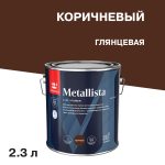 Краска по ржавчине Tikkurila/Tikkivala Metallista темно-коричневая гладкая глянцевая 2,3 л